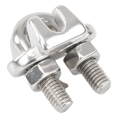 Nudo/ Perro/ Abrazadera Acero Forjado para Cable de 3/16", Acero Inoxidable.