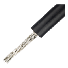 Cable Fotovoltaico Negro / Cobre Estañado / 6 mm² (10 AWG) / 2000V / Rollo de 50 m / / UL 4703 y TUV