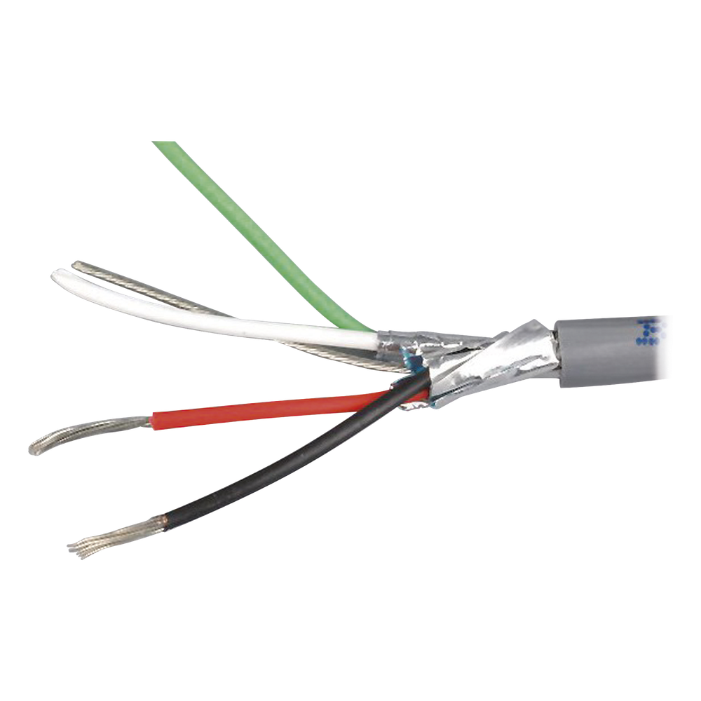 Bobina de 305 m (1000 ft) / Cable para Alarma 4x18 AWG / Blindado / Riser / Gris