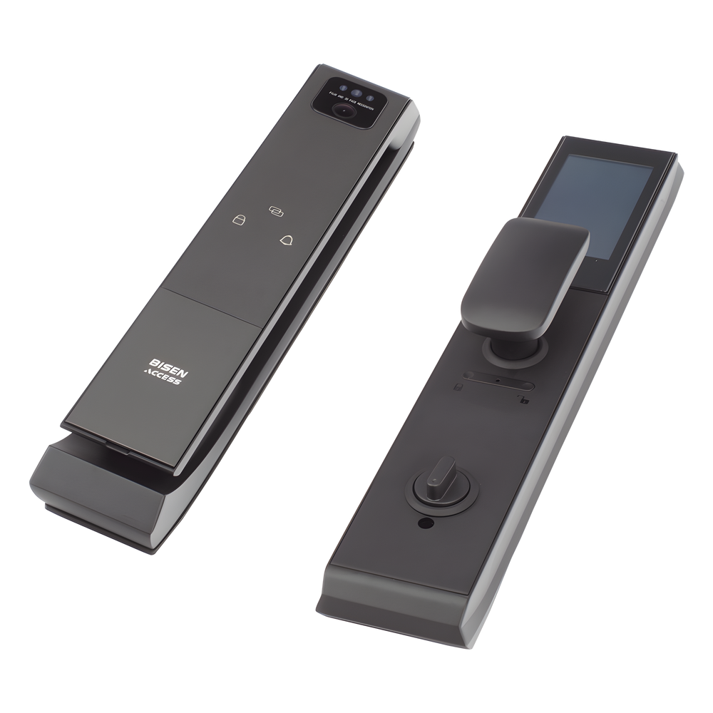 Cerradura Autónoma Inteligente / Autenticación Biométrica de Rostro y Palma / Teclado PIN / Control por APP Tuya / Batería Recargable