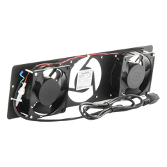 Kit de 2 Ventiladores 110 Vca (12 x 12 cm) con Clavija para Gabinete de Piso