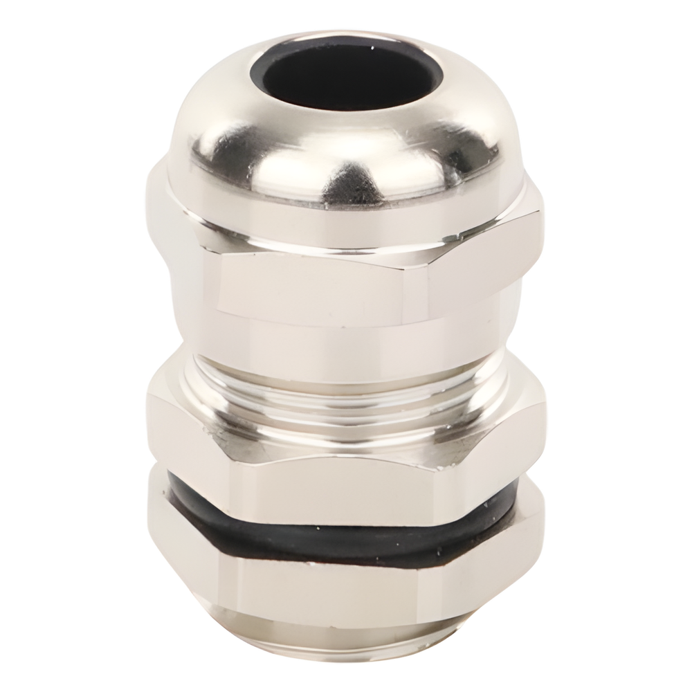 Conector Metálico Tipo Glándula para Cable de 3 a 6.5 mm de Diámetro.