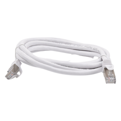 Patch Cord Cat6A 10G Blindado 2 Metros (6.56 Pies) Blanco