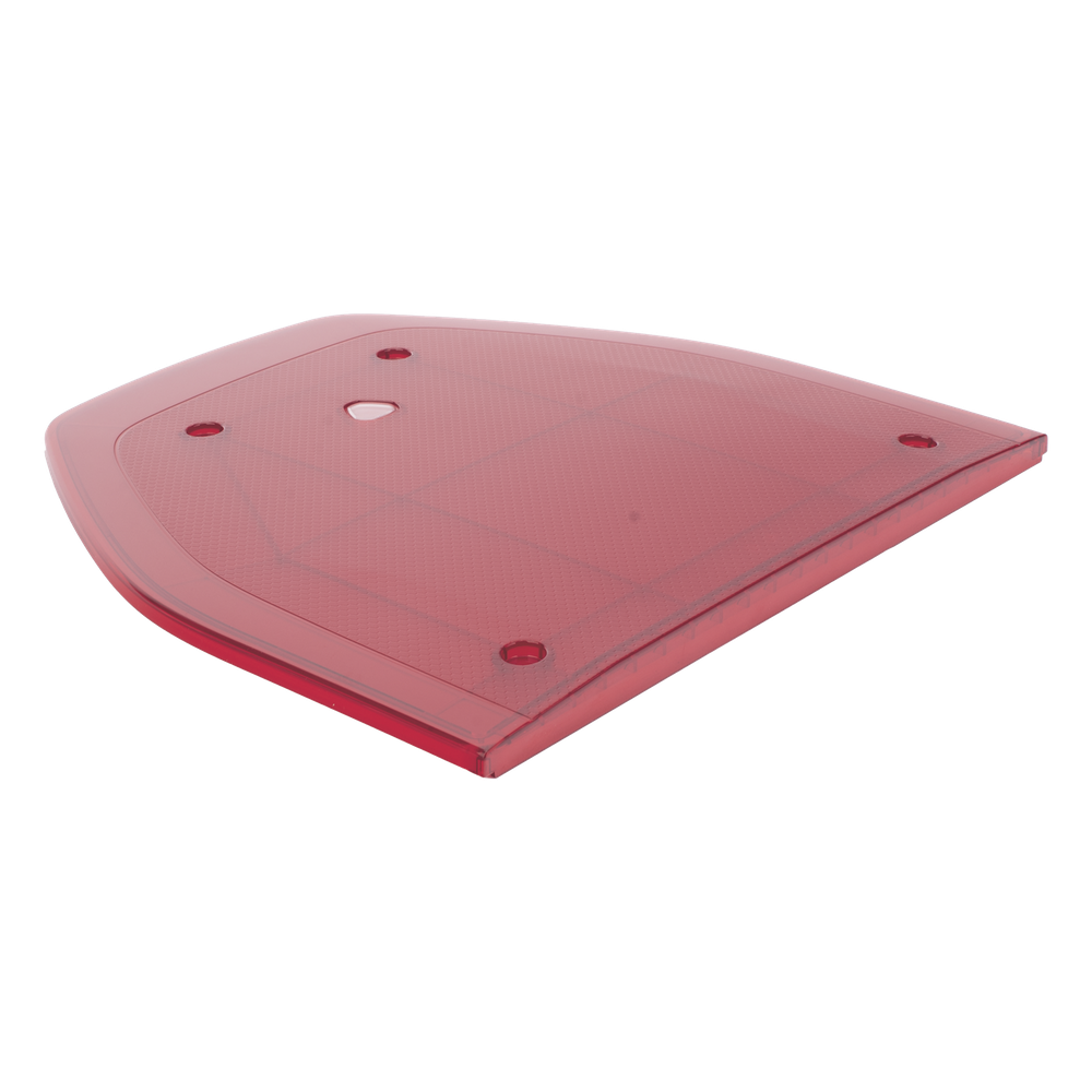 Domo lateral de reemplazo para barra de luces SP216 de la Marca SignalPro, Color Rojo