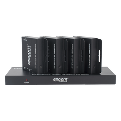 Splitter HDMI 1x4 | Extensor HDMI | 4K@30Hz 40m | 1080p@60Hz 70m | Función PoC |  4:4:4