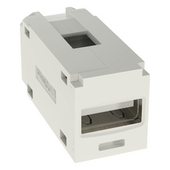 Módulo Acoplador USB 2.0, Hembra a Hembra, Tipo Mini-Com, Color Blanco Mate
