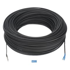 Rollo de Fibra Óptica Drop Redonda G657A2 Monomodo Simplex de 150 Metros (492.13 Pies) con Conectores SC/UPC-SC/UPC para Instalaciones Aéreas, Subterráneas o a la Intemperie