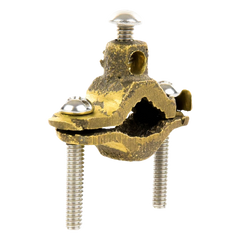 Conector Tubo a Cable / Bronce 100% / Tubo hasta 1 1/4 in / Cable 4 AWG / Aterrizaje Torres TZ / Sin Soldadura