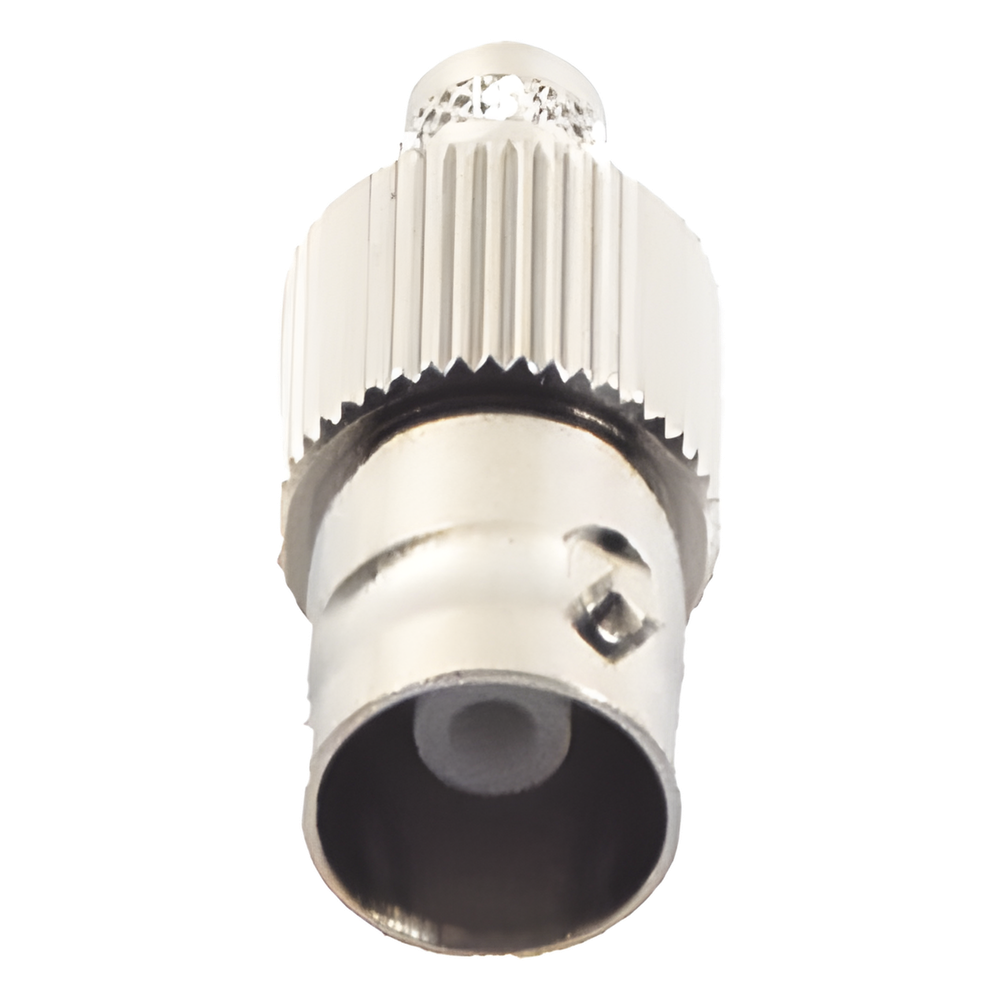 Conector BNC Hembra de Anillo para Cables RG-8/X, LMR-240, 9258, Níquel/ Oro/ Delrin.