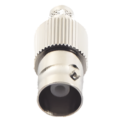 Conector BNC Hembra de Anillo para Cables RG-8/X, LMR-240, 9258, Níquel/ Oro/ Delrin.