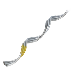 Remate Preformado de Acero Galvanizado para fibra Mini-ADSS diámetros 6 - 7 mm (Preformado con tecnología sin polvo abrasivo) Estructura de 3 Hilos