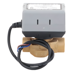 Válvula motorizada de 2 vías con actuador integrado, conexión BSPT de 3/4 pulgada, control on/off, 100-130 VCA
