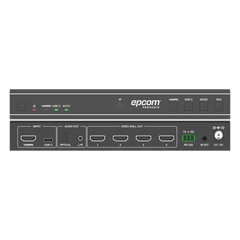 Videowall 4K 1x4 | HDMI & USB-C | 8 Modos de Visualización | Audio Óptico/Analógico | Control RS-232/IR | Plug & Play