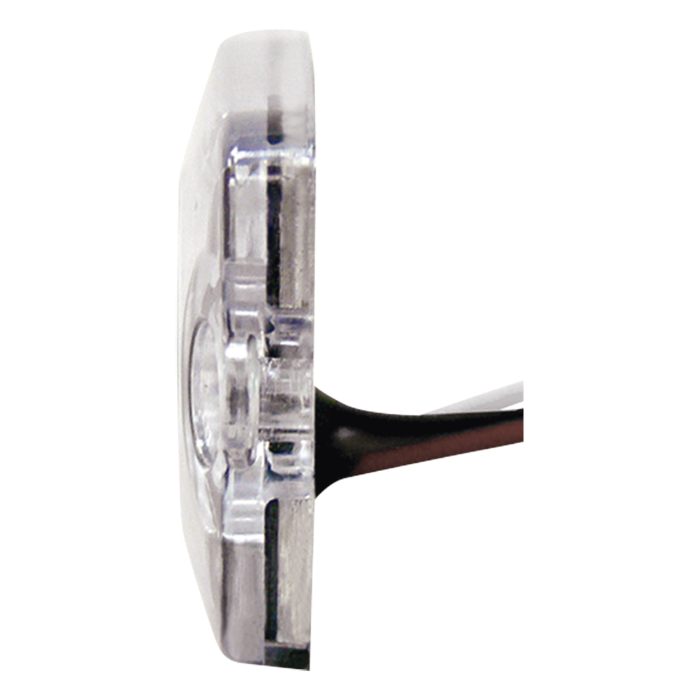 Luz Auxiliar de 6 LED, Ambar, lente Transparente, SAE