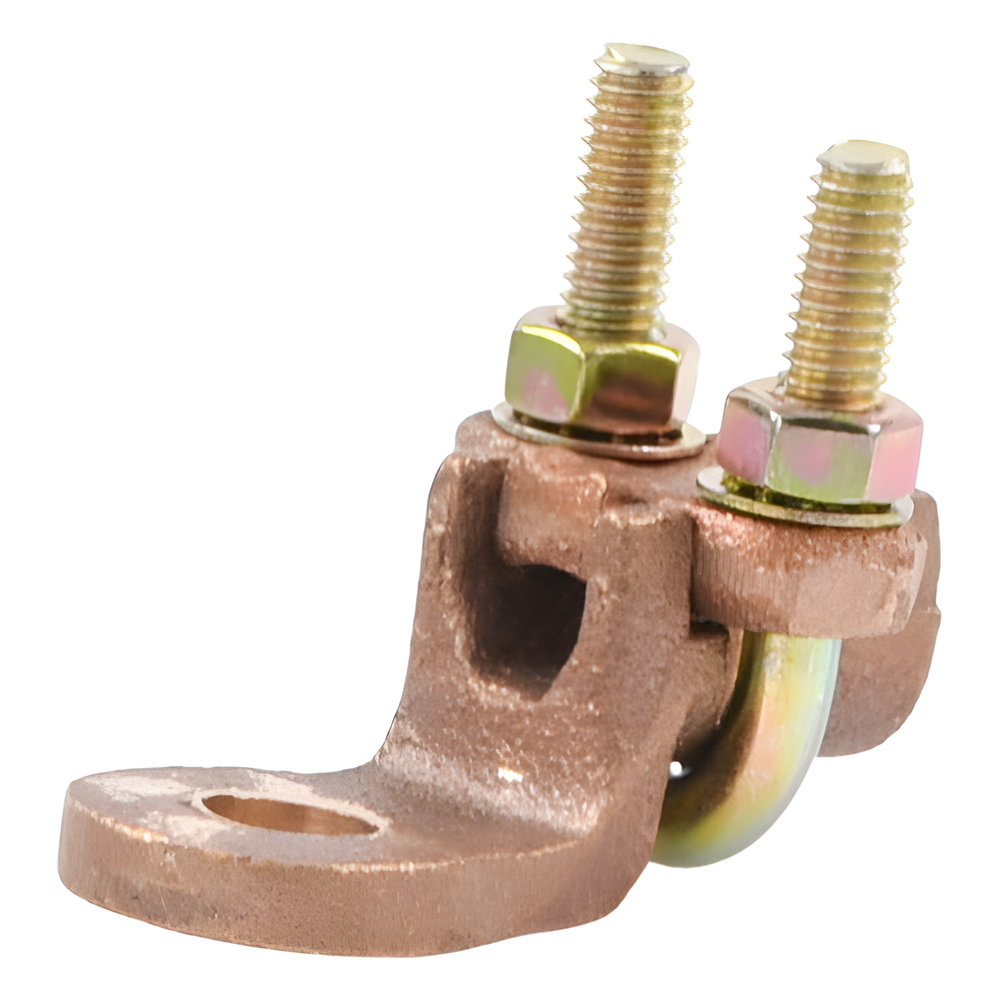 Conector de Bornes de 1/2" a Cable de Calibre 1/0 (cero) a 250 KCM.