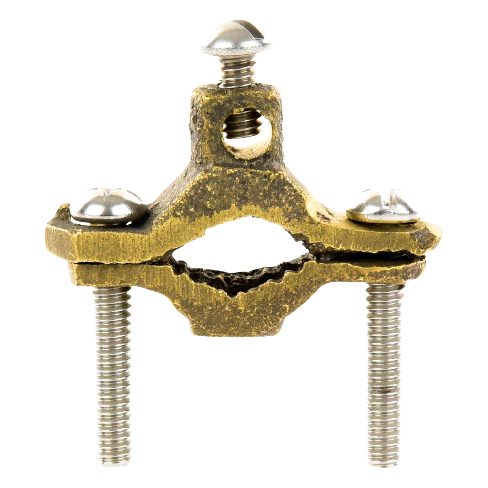 Conector Tubo a Cable / Bronce 100% / Tubo hasta 1 1/4 in / Cable 4 AWG / Aterrizaje Torres TZ / Sin Soldadura