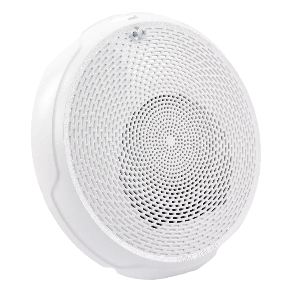 Bocina de techo para evacuación por voz, doble voltaje 25/70.7 V, sin estrobo, color blanco, Serie L System Sensor