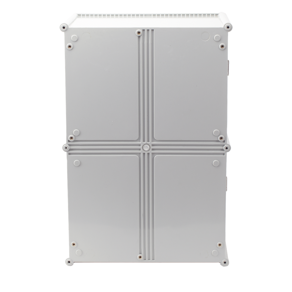 Gabinete Plástico para Exterior (IP65) de 560 X 380 x 265 mm Cierre por broche.