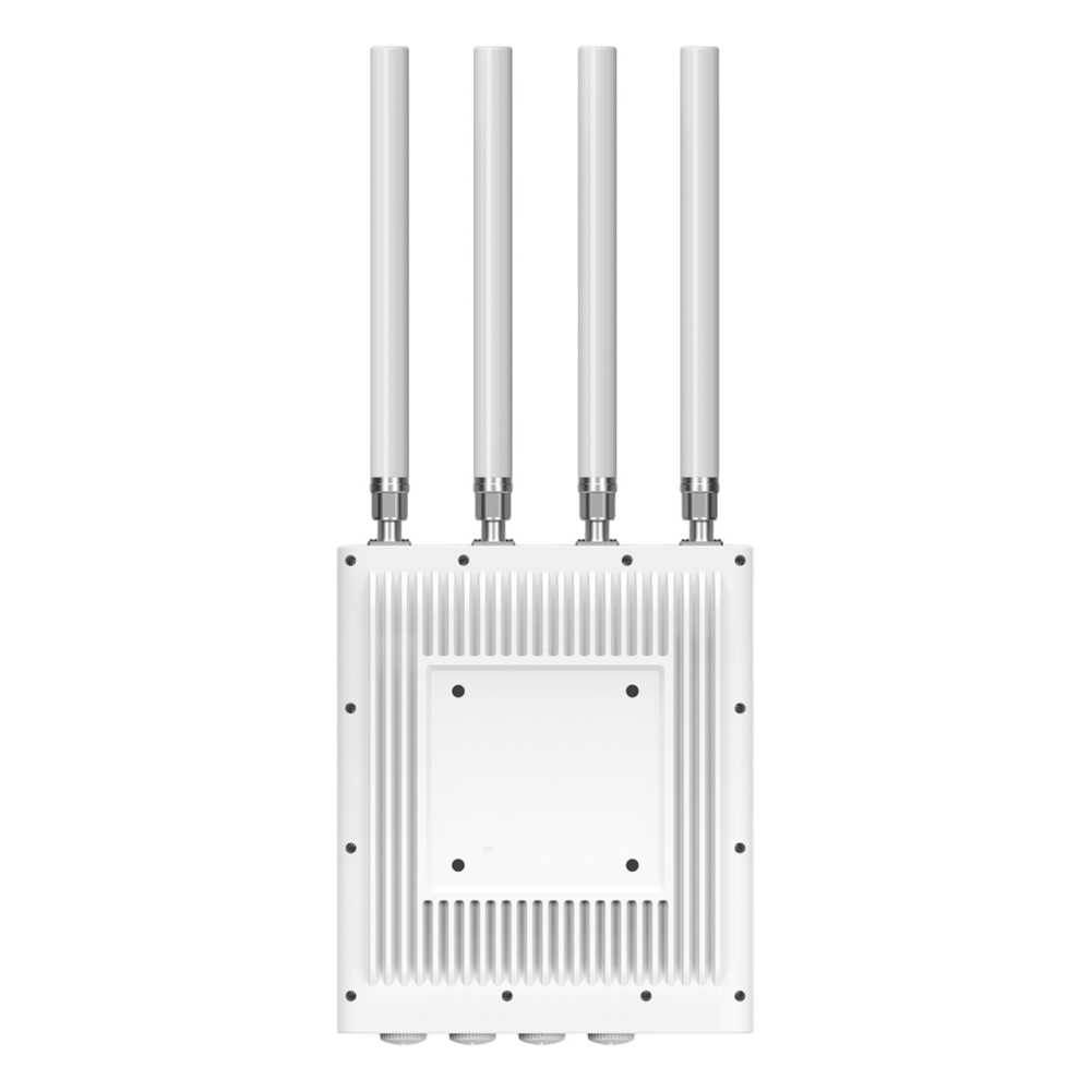 Punto de Acceso Wi-Fi 6 AX3600 Indoor/Outdoor / 3.6 Gbps (1148 Mbps 2.4 GHz + 2402 Mbps 5 GHz) / 1x 10G SFP+ + 1x 2.5G PoE-In + 1x Gigabit PoE-Out / Hasta 1000+ Clientes / IP68 / Protección Rayos 6 kV / Bluetooth / Gestión Cloud