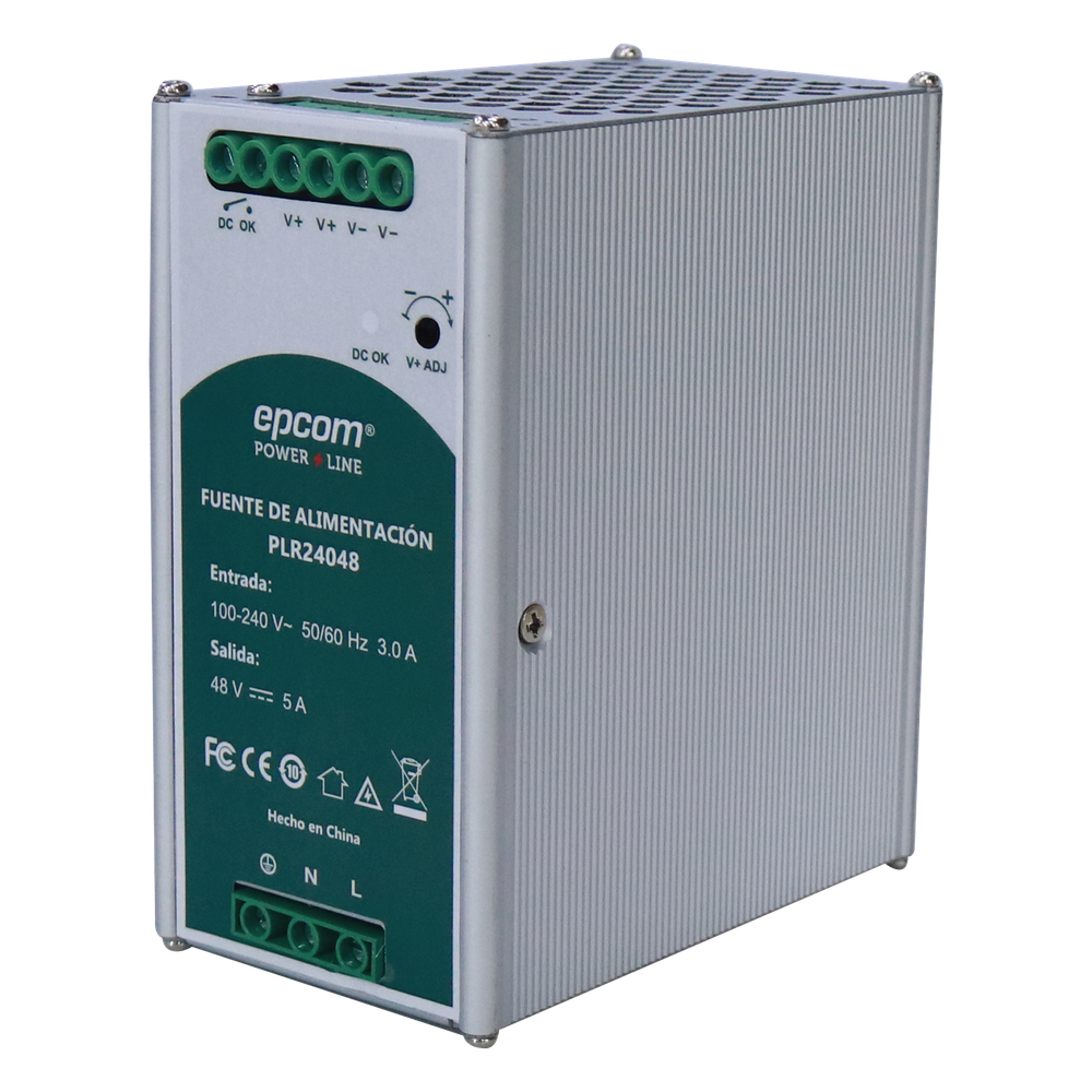 FUENTE DE ALIMENTACION 48 VCC / DIN RIEL /  5 AMPERES / 240 W