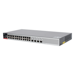 Switch PoE+ Empresarial 370 Watts, Administrable L2+, 24 Puertos Gigabit y 4 Puertos Uplink SFP 2.5G