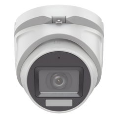 [Dual Light + ColorVu] Turret TURBOHD 3K megapixel / 30 mts IR + 20 mts luz blanca/ Lente 2.8 (105° de Visión) / Exterior IP66 / Audio por Coaxitron / TVI-AHD-CVI-CVBS / Metal  / Smart-Hybrid light