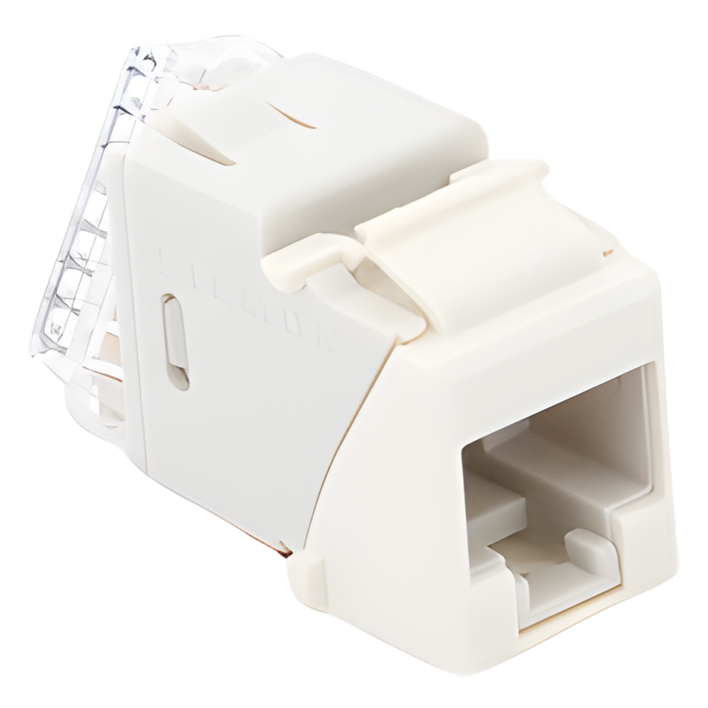 Jack Ultramax Cat6A, UTP, Tipo Keystone, Color Blanco, Punch Down