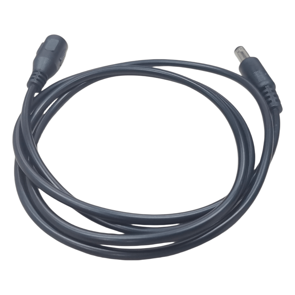 Cable con Conector Macho  ahembra (Pigtail) | Forro negro |  Alimentación para Vcc | Polarizado | Largo 1 metro | Calibre 22AWG.