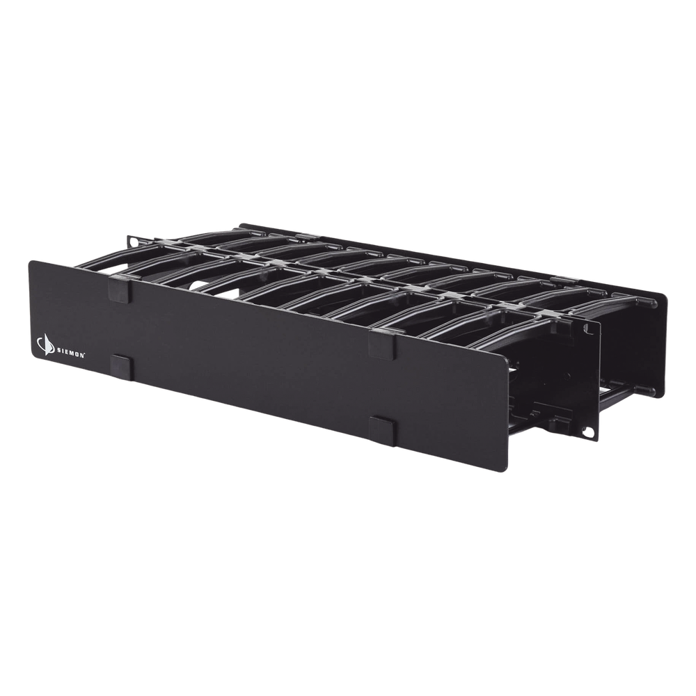 Organizador de Cable Horizontal RouteIT, Doble, Para Rack de 19in, 4in de profundidad, 2UR