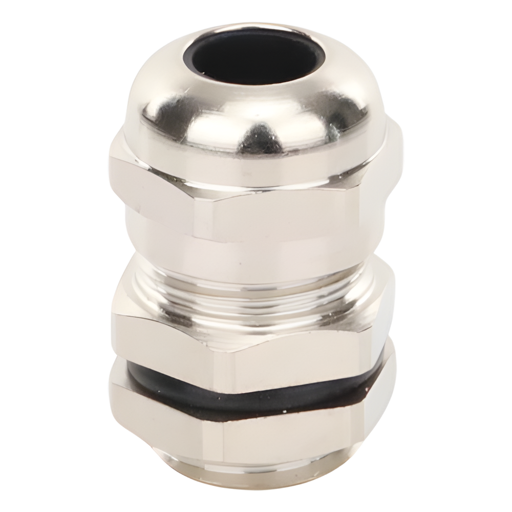 Conector Metálico Tipo Glándula para Cable de 3 a 6.5 mm de Diámetro.