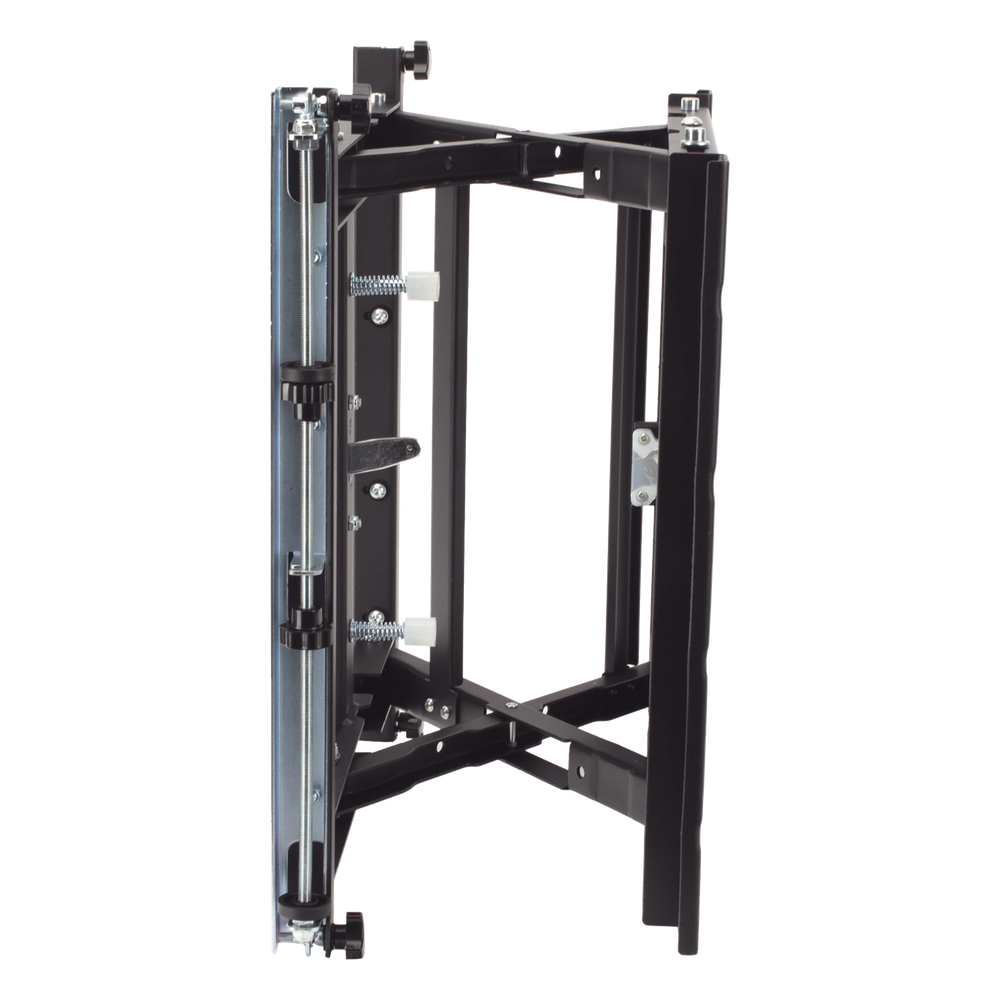 Soporte Estructural Modular para Pantallas | Altura Ajustable de 200 mm a 1600 mm | Ancho 600 mm | Profundidad 134 mm a 300 mm | Diseño Metálico| Compatible con Diferentes Tamaños de Pantallas |Soporta Formato Horizontal y Vertical.