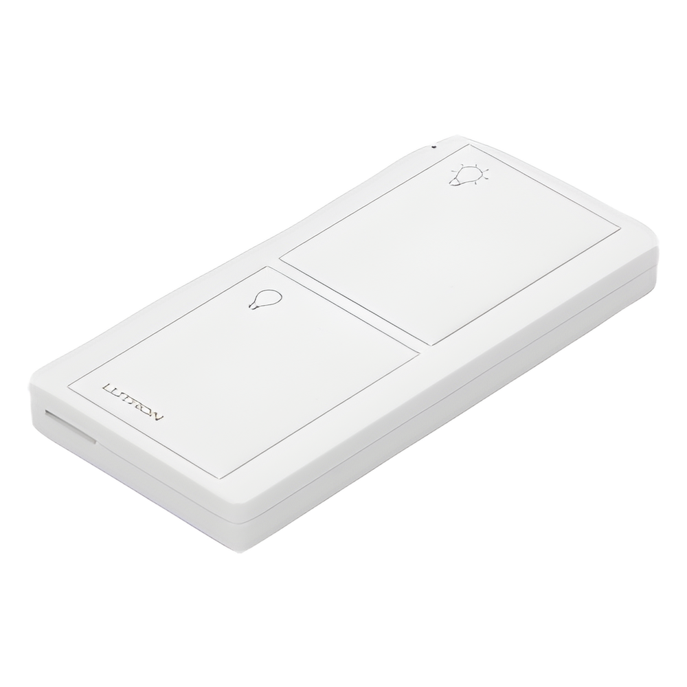 Control remoto inalámbrico Pico de 2 botones para encender y apagar luces, usable como control de mano o de pared, compatible con Caseta Wireless, RadioRA 2 y HomeWorks QS