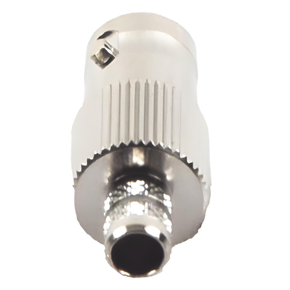 Conector BNC Hembra de Anillo para Cables RG-8/X, LMR-240, 9258, Níquel/ Oro/ Delrin.