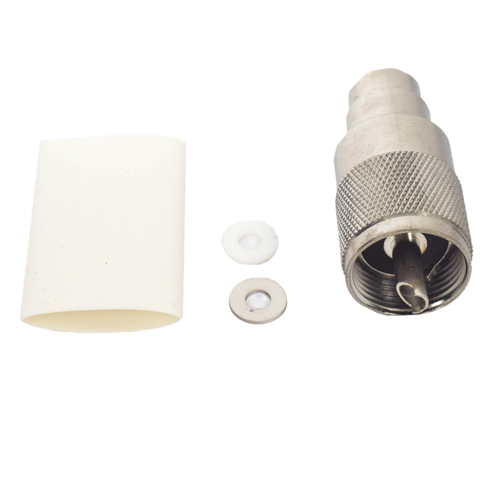 Antena Marina VHF / Fibra de Vidrio / 156-163 MHz / 6.5 dBi / Cable 10 m (32.8 ft) / PL-259 / Exterior IP67
