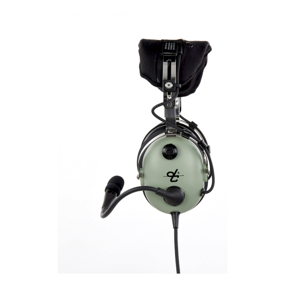 Auriculares de ala fija con atenuación de ruido pasivo para aviación general