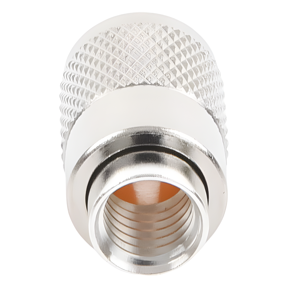 Conector UHF Macho (PL-259) para cables LP-400, RG-8/U, RG-8U-SYS, 8237, 8267, 8268, 9913, CTN-400, 7810, 8214, 7810A, RFLASH-1113, LMR-400, Plata (Concha-Níquel)/ Plata/ D.A.P. (Fibra Sintética)