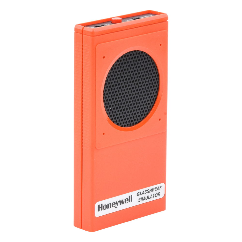 Simulador de rotura de vidrio para pruebas de detectores FlexGuard, modos manual y flex, con activación remota hasta 10 pies