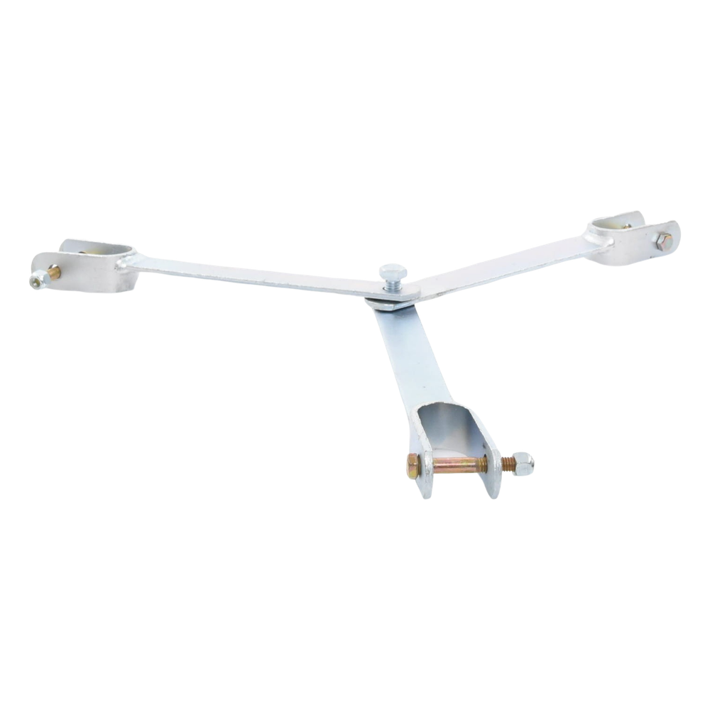 Brida para sujeción de retenida compatible con tramos STZ45, Galvanizado electrolítico.
