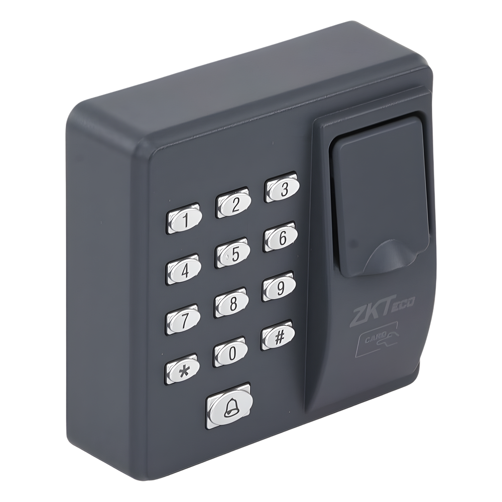 Lector Biométrico de Huella y Proximidad / 500 Huellas 500 Tarjetas / Teclado / Autónomo / Salida Relevador / Control de Acceso