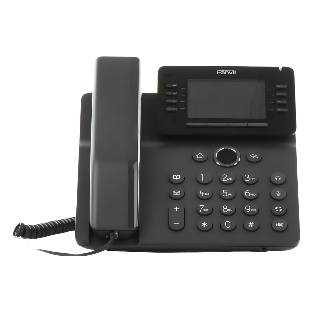 Teléfono IP Empresarial Esencial WiFi / Bluetooth, 12 líneas SIP, pantalla a color 3.5", PoE, puertos Gigabit, conferencia local de 6 vías.