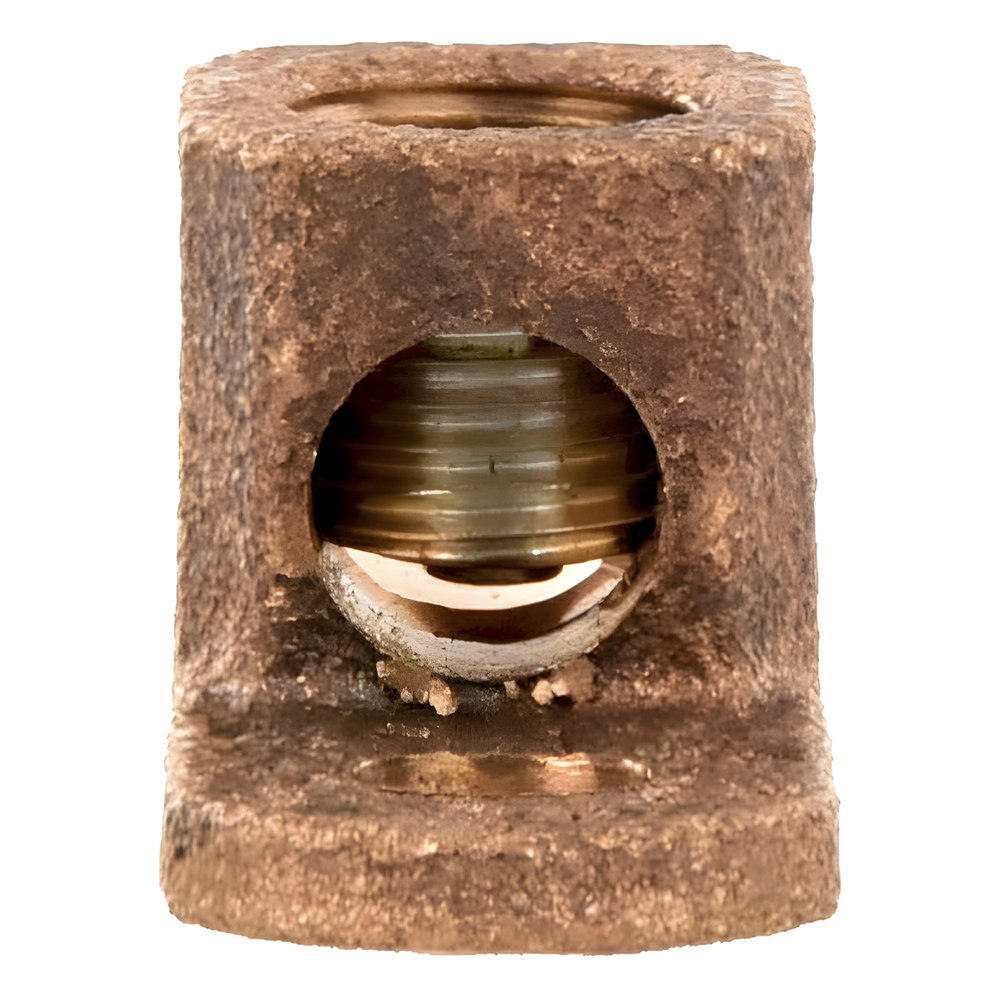 Terminal Tipo Lengüeta Recta de Cobre, Cal. 8 a 1/0 AWG,  Orificio para perno de 5/16" (7.9mm)