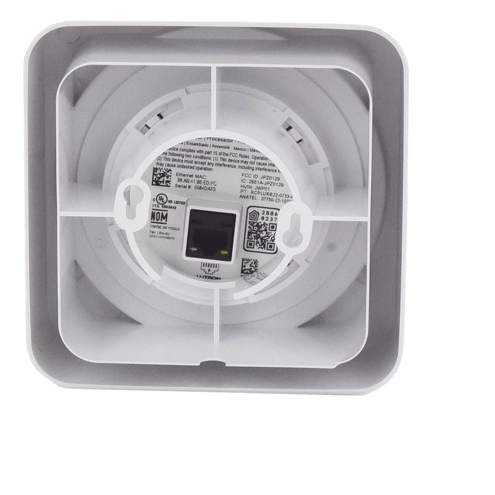 Kit de procesador para sistema de iluminación RadioRA 3, alimentación PoE, hasta 100 dispositivos Clear Connect Tipo X y 95 Tipo A, incluye inyector PoE y cables Ethernet