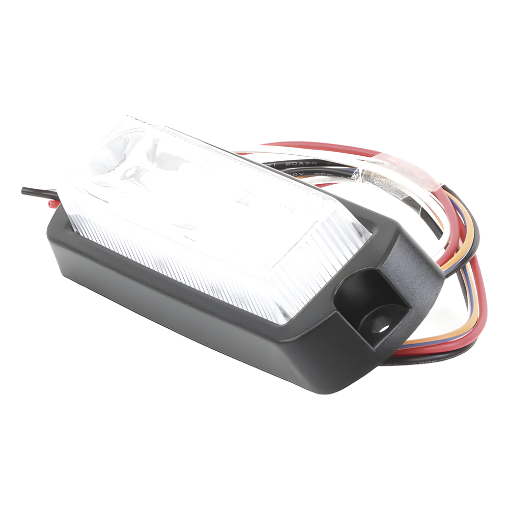 Luz Auxiliar Ultra Brillante de 8 LED's en color Rojo/Claro con mica transparente