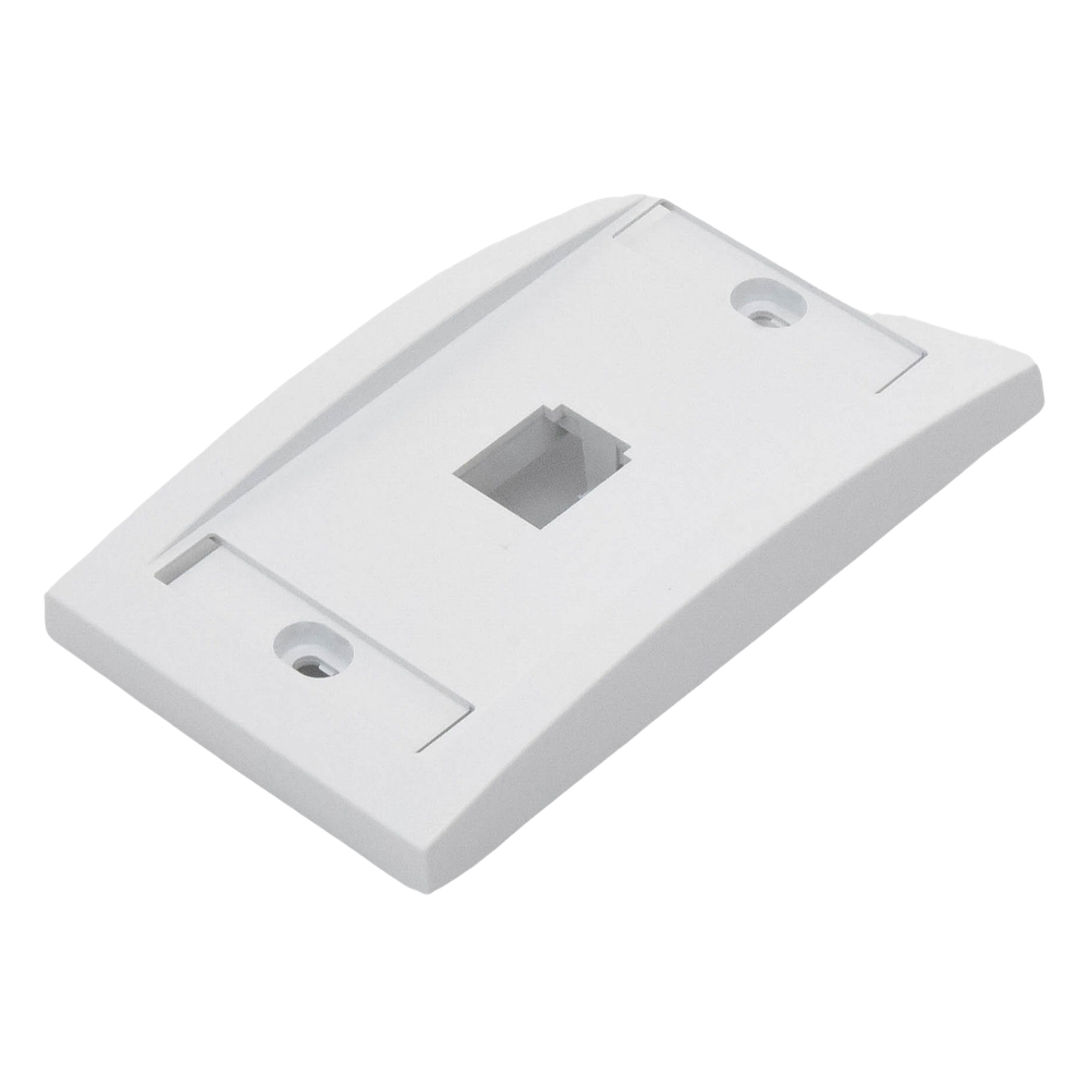 Placa de Pared Vertical Ejecutiva, Salida Para 1 Puerto Mini-Com, Con Espacios Para Etiquetas, Color Blanco