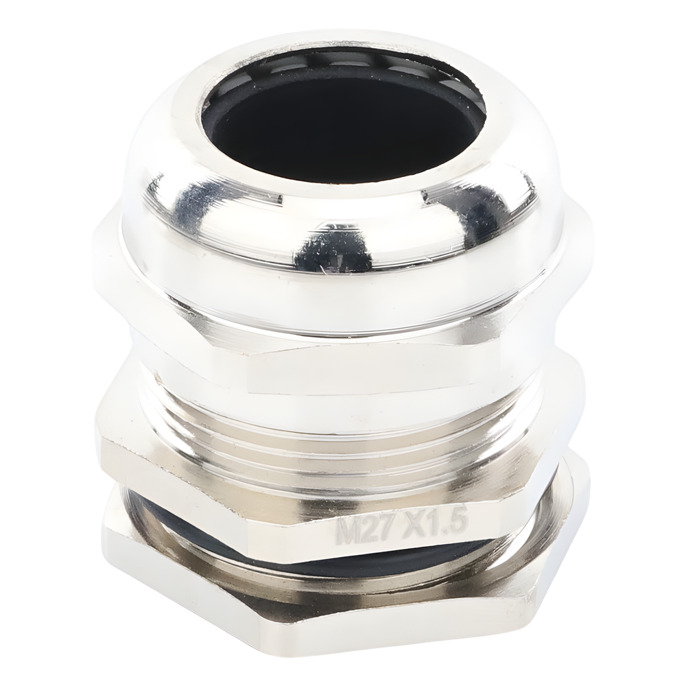 Conector Metálico Tipo Glándula para Cable de 13 a 18 mm de Diámetro.