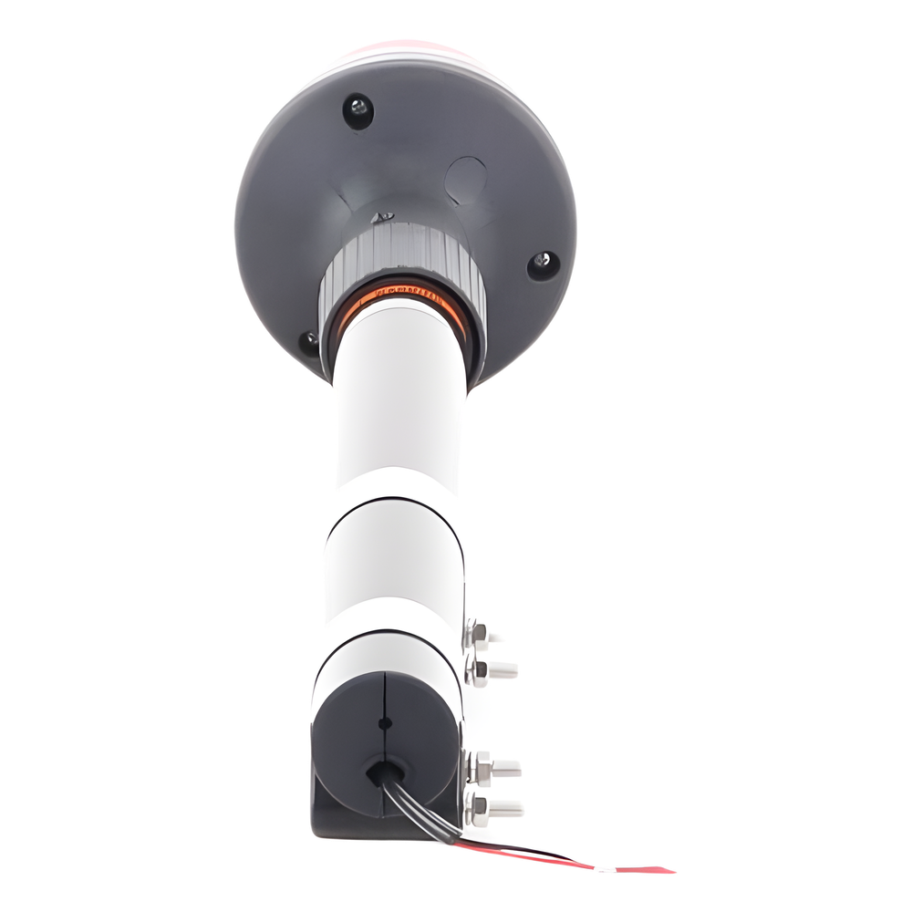 Luz Telescopica para Motocicletas de 8 LED, Rojo, Lente Rojo, SAE