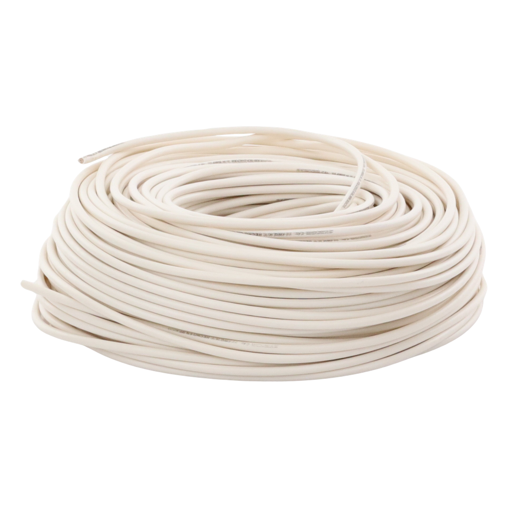 Cable Doble Aislado para Cercas Electrificadas / Calibre 22 / Bobina 100 m (328 ft) / Conductor Multifilar Anti-UV / -10 a 60°C / NMX-J008 / ASTM B3-90