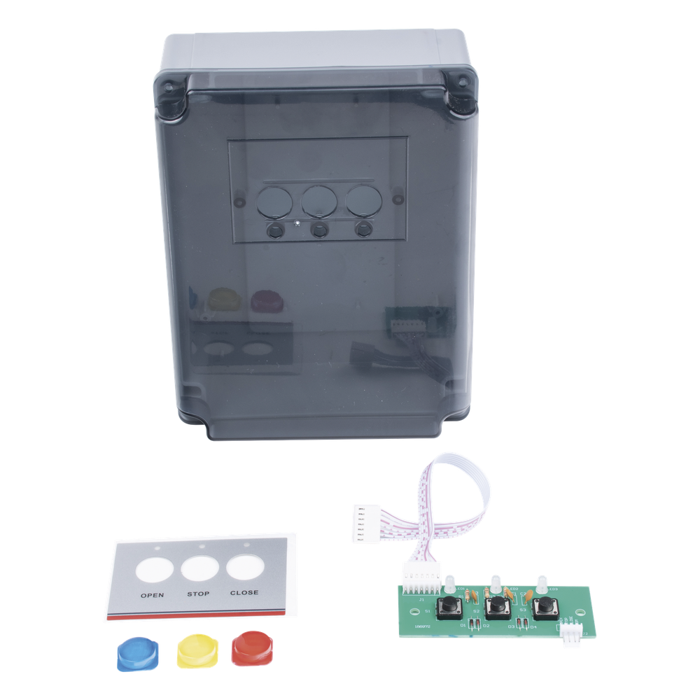 Refacción para barreras XBS y XBF AccessPRO Industrial / Caja de plástico con botonera para cuadro de mando