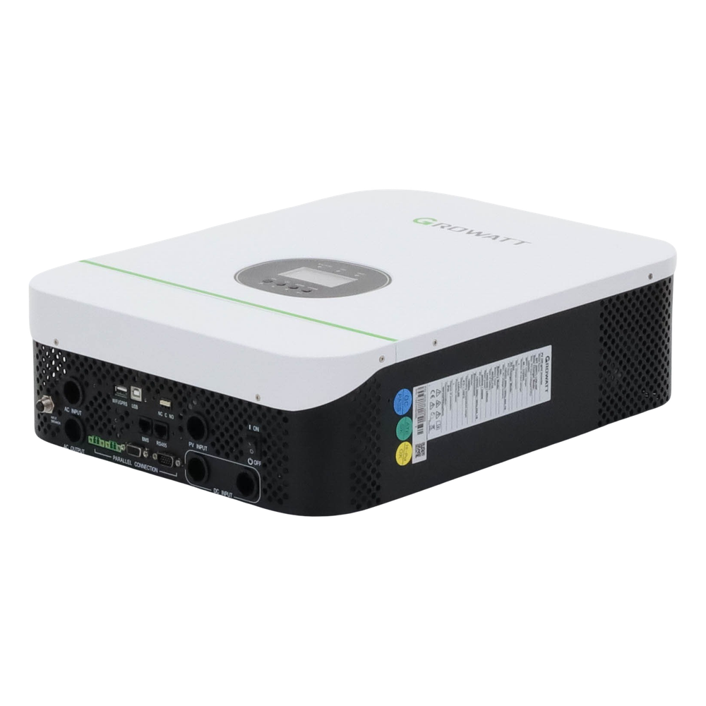 Inversor Cargador 3kW Compatible con Baterías de Litio, Monitoreo Remoto y Sincronización para Mayor Potencia, Operación 48Vcc