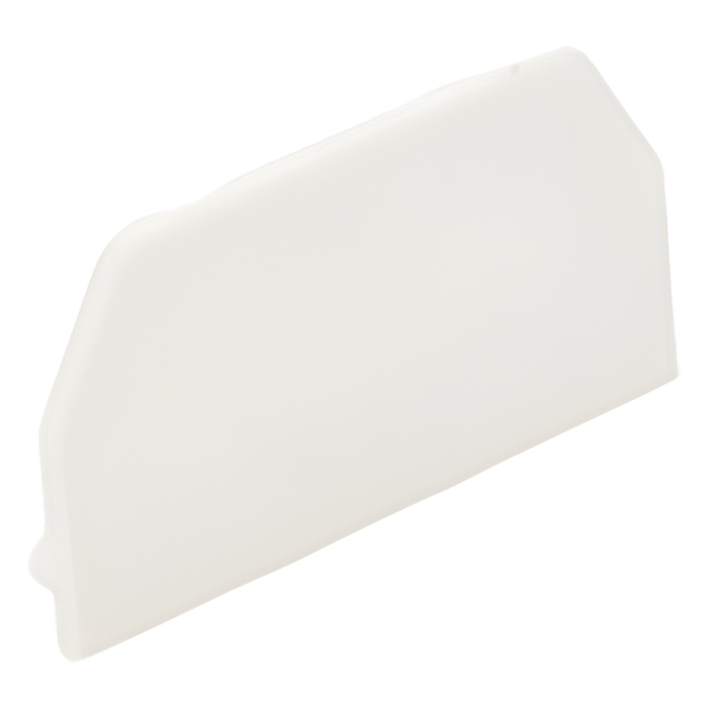 Tapa Final, para uso con canaleta T45, Material PVC Rígido, Color Blanco Mate